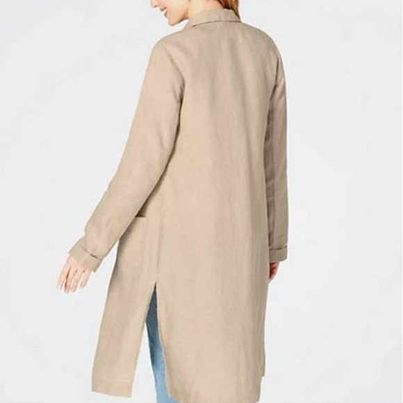 J.Jill Love Linen Long Linen Jacket - Picture 2 of 12